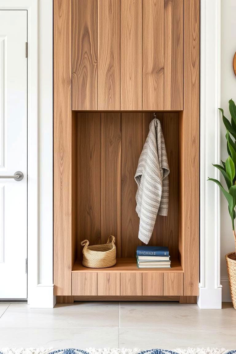 Hidden Storage Compartments for a Clean Look - 24 Entryway Closet Ideas