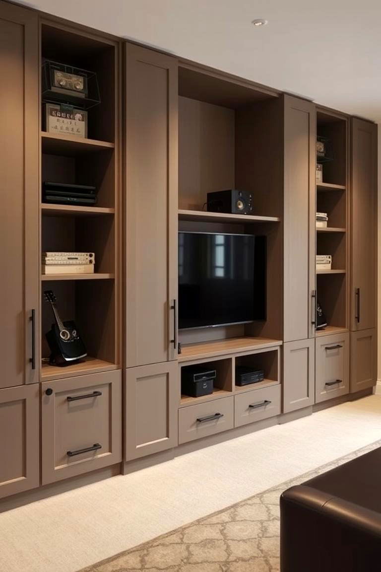 Hidden Storage Secrets - 24 Small Media Room Ideas