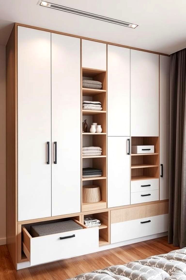 Hidden Storage Solutions - 24 Japandi Bedroom Design Ideas