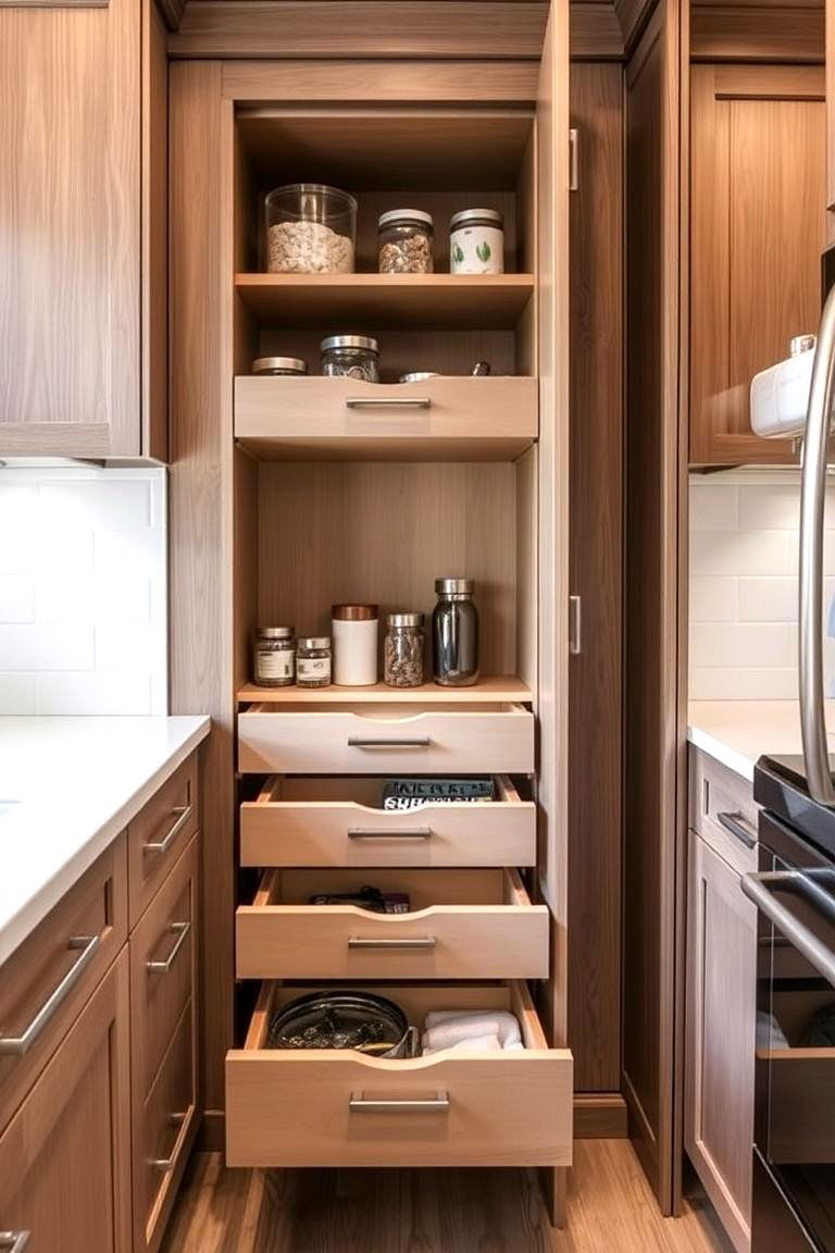 Hidden Storage Solutions - 24 Kitchenette Ideas
