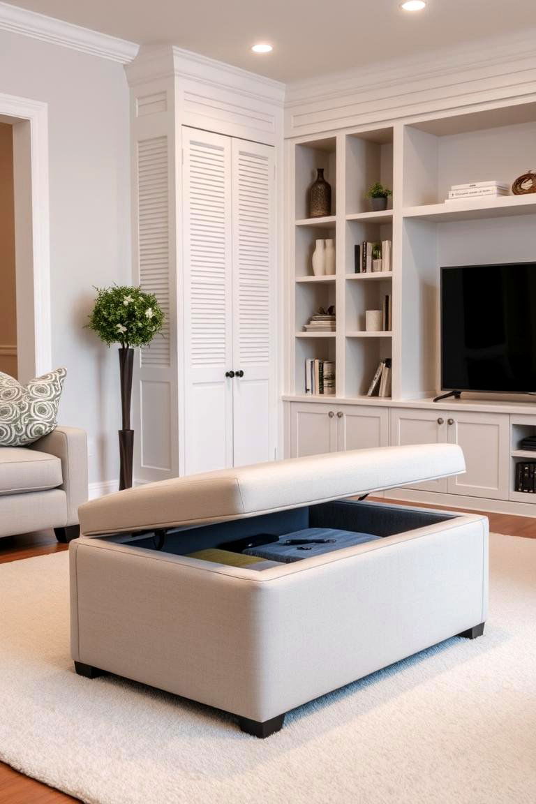 Hidden Storage Solutions for a Tidy Look - 24 Zen Living Room Ideas