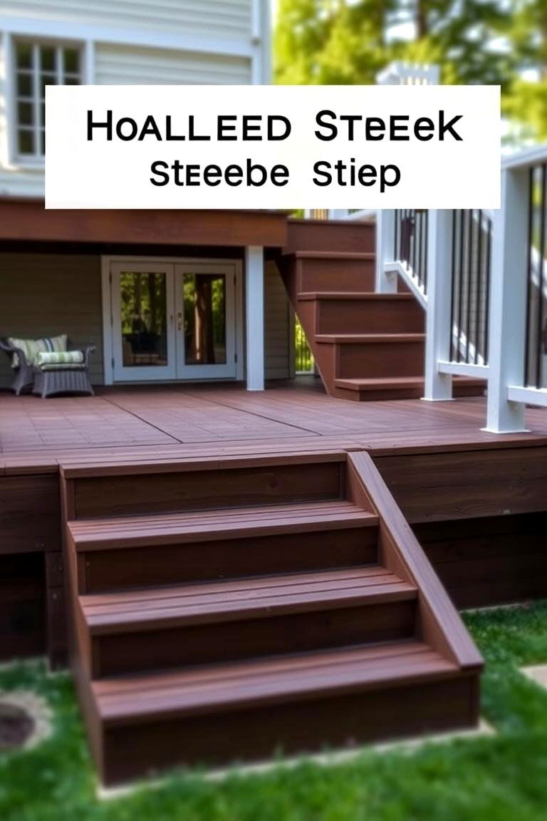 Hidden Storage Steps - 24 Deck Steps Ideas