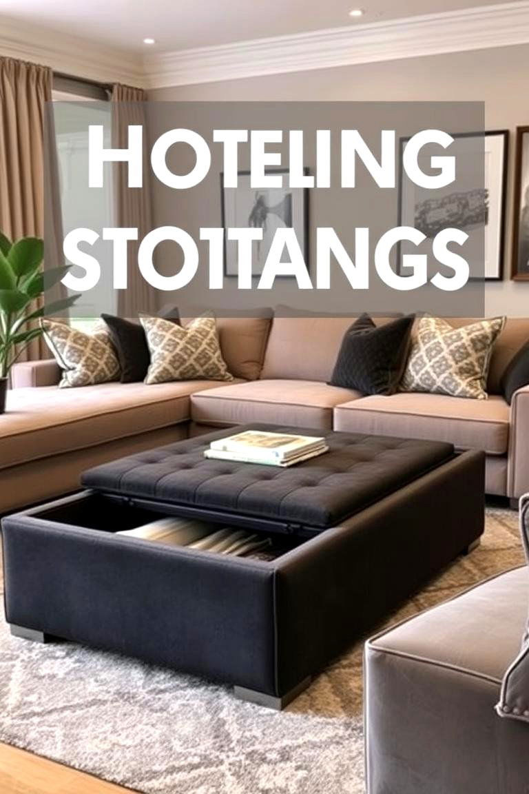 Hidden Storage - 24 Apartment Small Living Room Ideas