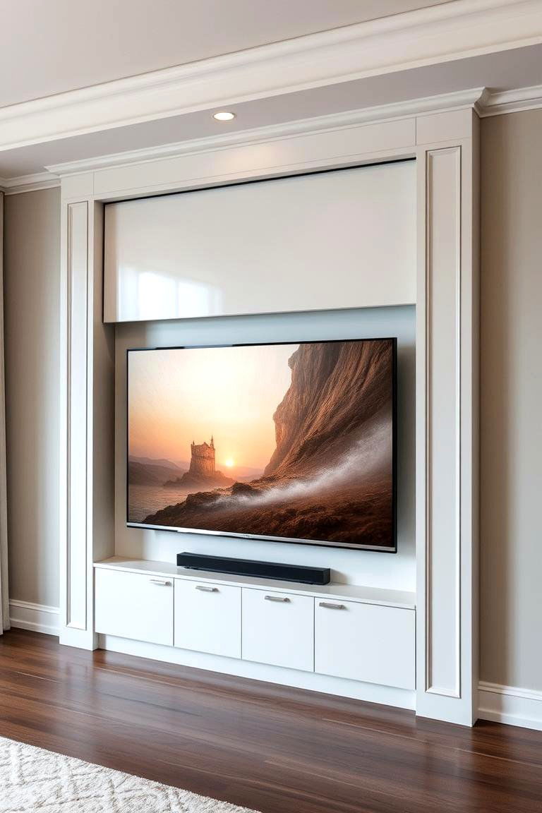 Hidden TV Wall - 24 Tv Wall Ideas