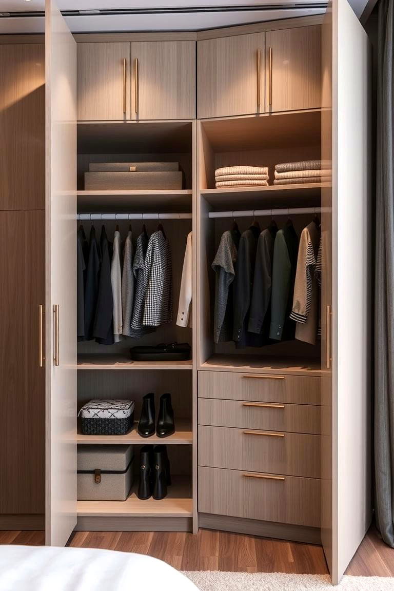 Hidden Wardrobe Storage - 24 Floor to Ceiling Cabinets Ideas