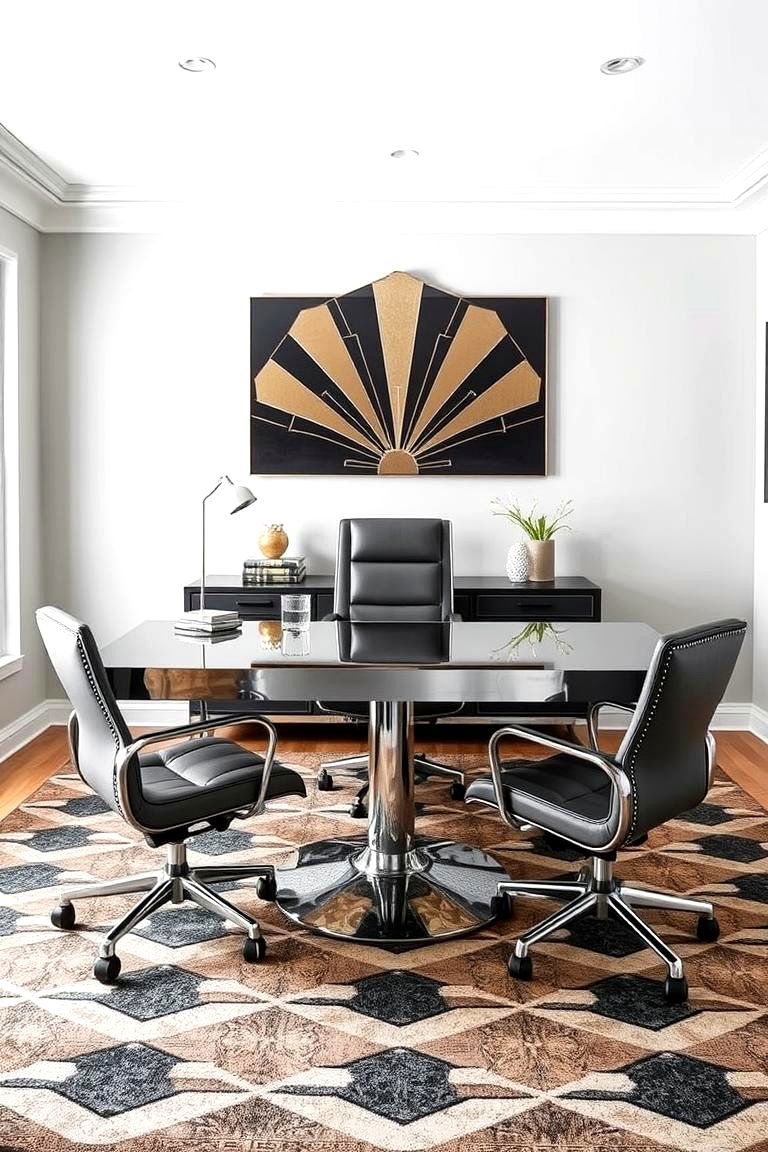 High Contrast Wall Art - 24 Art Deco Interior Design Ideas
