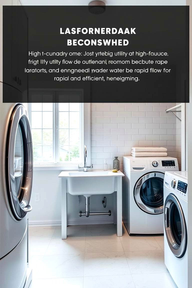 High Drainage Efficiency - 24 Laundry Room Sink Ideas