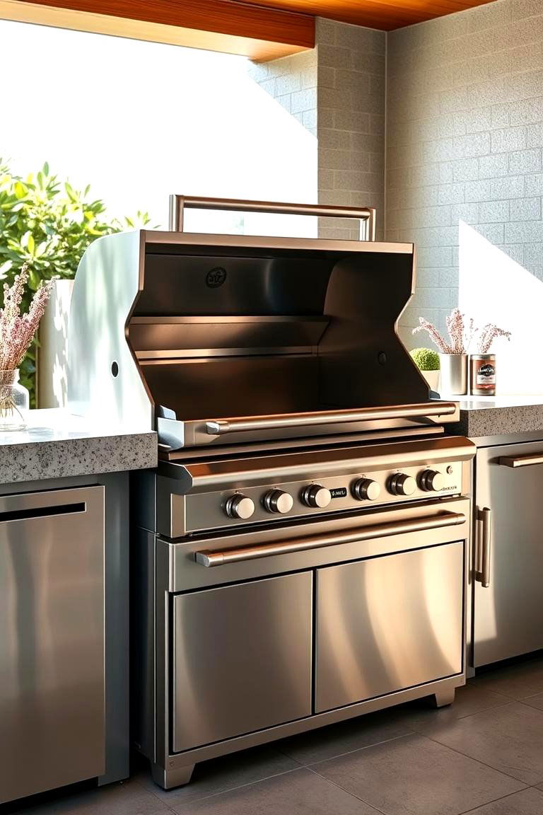 High End Stainless Steel Grill Station - 24 Grill Station Ideas