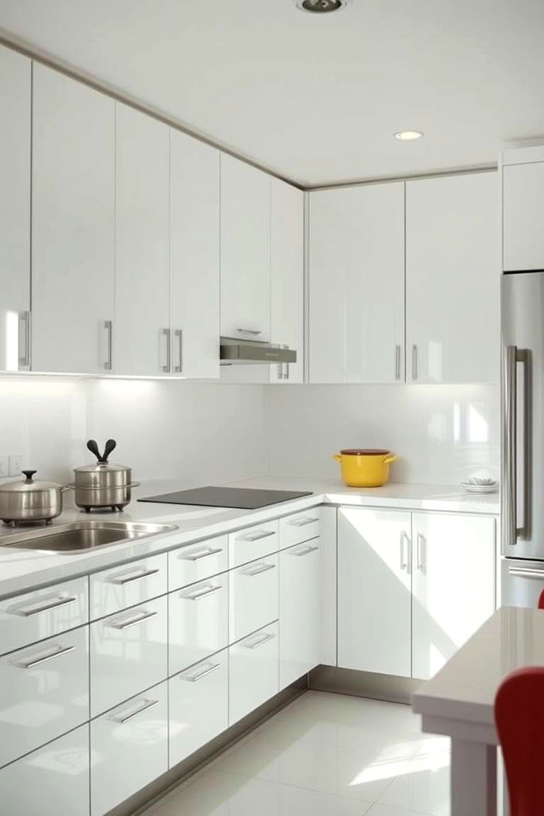 High Gloss Cabinet Finishes - 27 1980s Kitchen Ideas