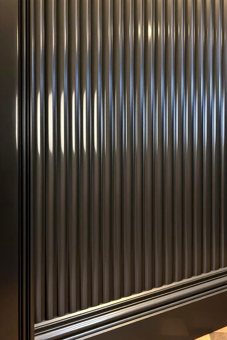 High Gloss Contemporary Twist - 24 Beadboard Wall Ideas