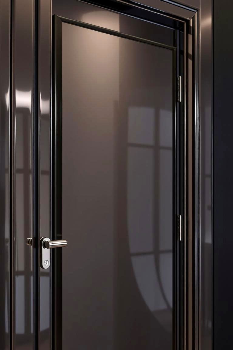 High Gloss Finish Pocket Door - 24 Bathroom Pocket Door Ideas