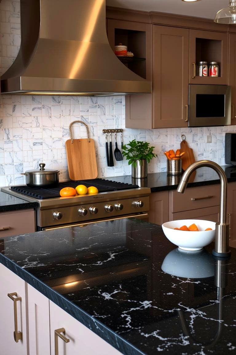 High Performance Work Surface - 24 Black Granite Countertops Kitchen Ideas