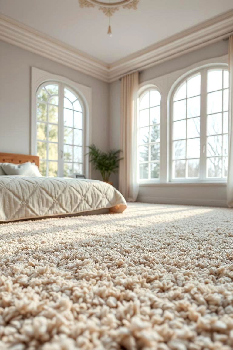 High Pile Carpet - 24 Bedroom Carpet Ideas