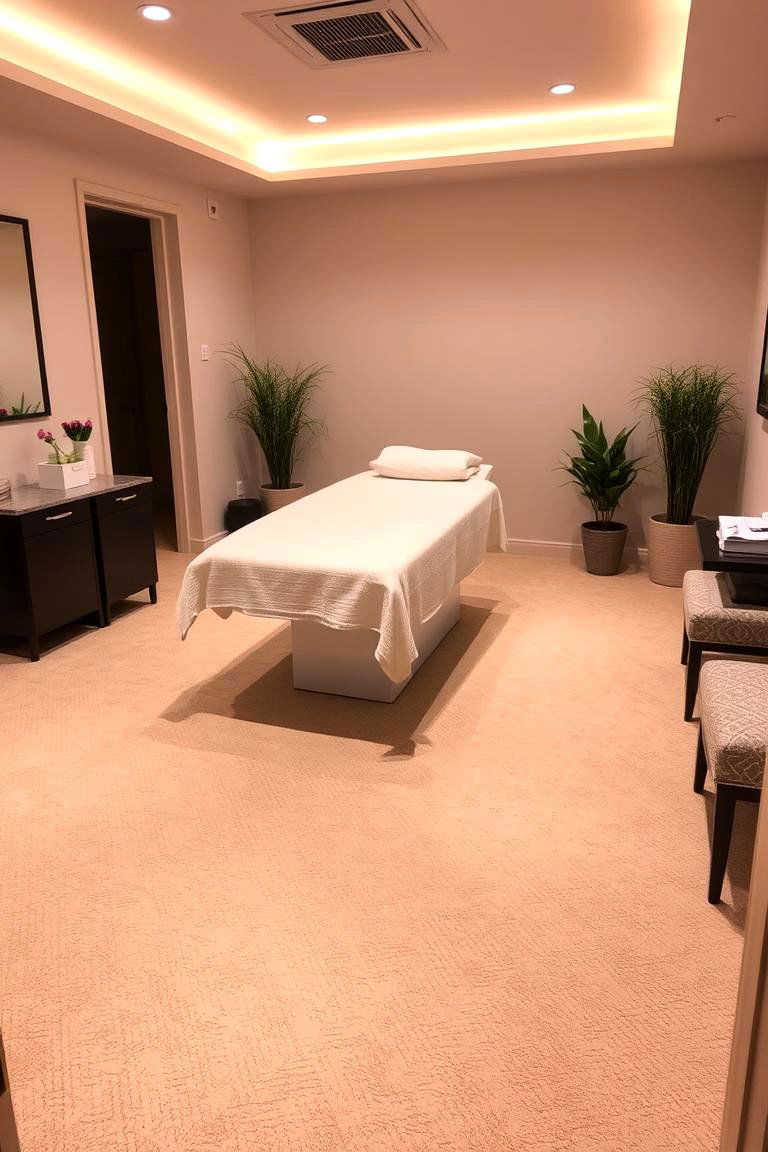 High Quality Comfortable Flooring - 24 Esthetician Room Ideas