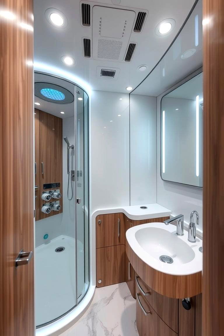 High Tech Bathroom Gadgets - 24 Small Rv Bathroom Ideas