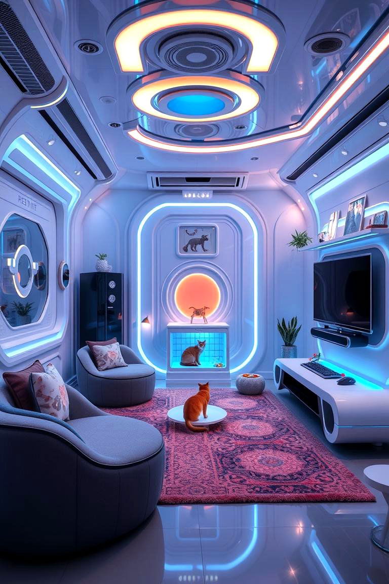 High Tech Cat Playroom - 24 Cat Room Ideas
