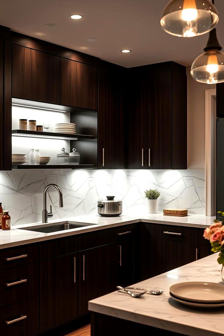 High Tech Lighting Solutions - 24 Kitchen Design Ideas