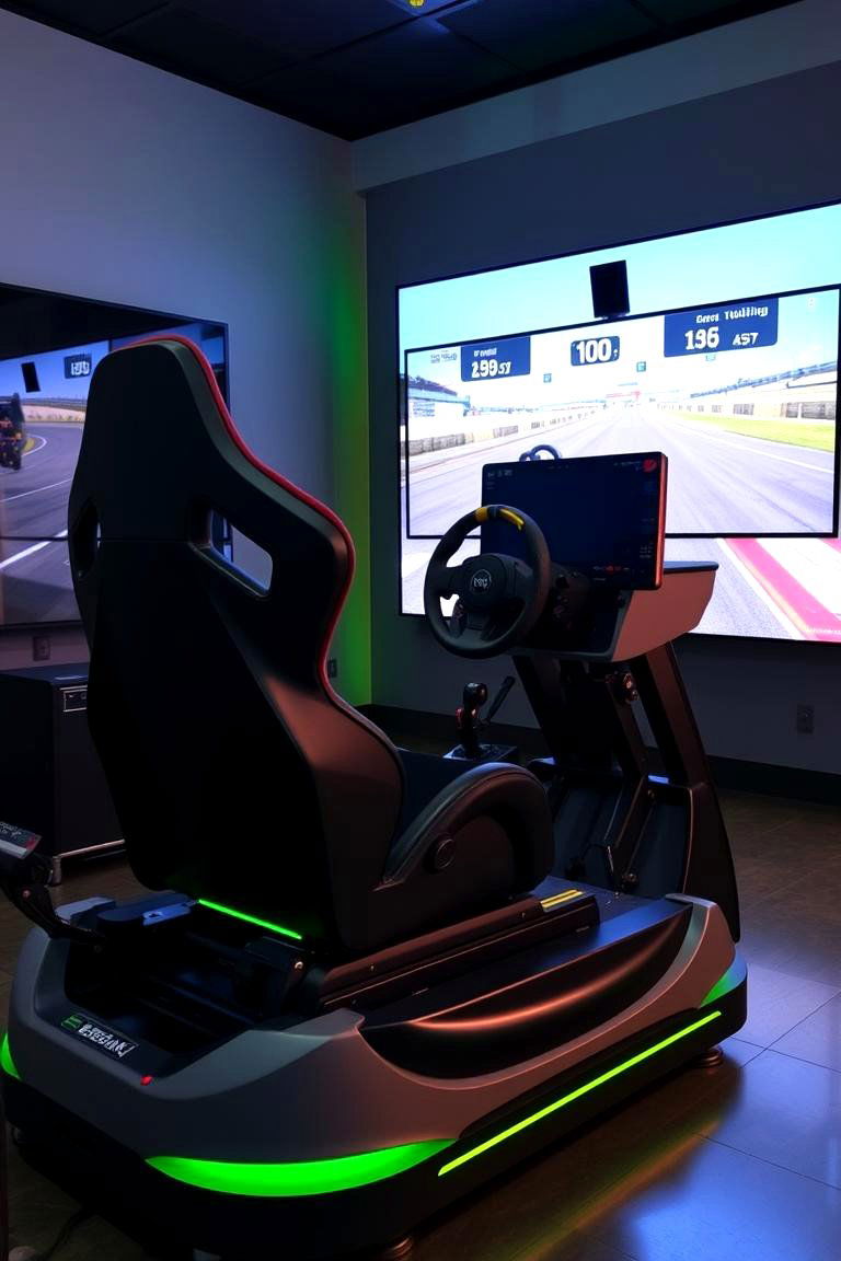 High Tech Racing Simulator - 24 Arcade Room Ideas