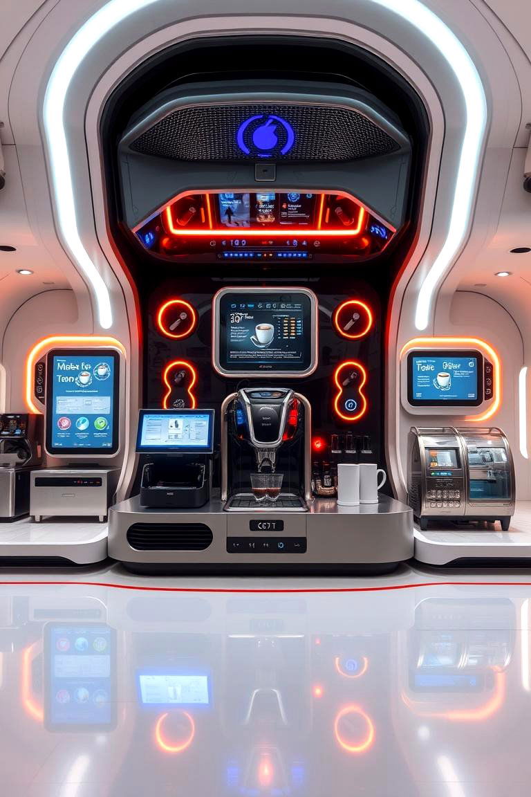 High Tech Smart Coffee Station - 24 Coffee Station Ideas