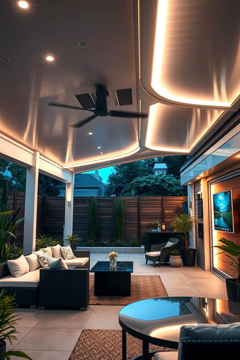 High Tech Smart Enclosure - 24 Patio Enclosure Ideas