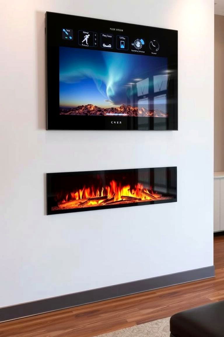 High Tech Smart Fireplace - 24 Cabin Fireplace Ideas