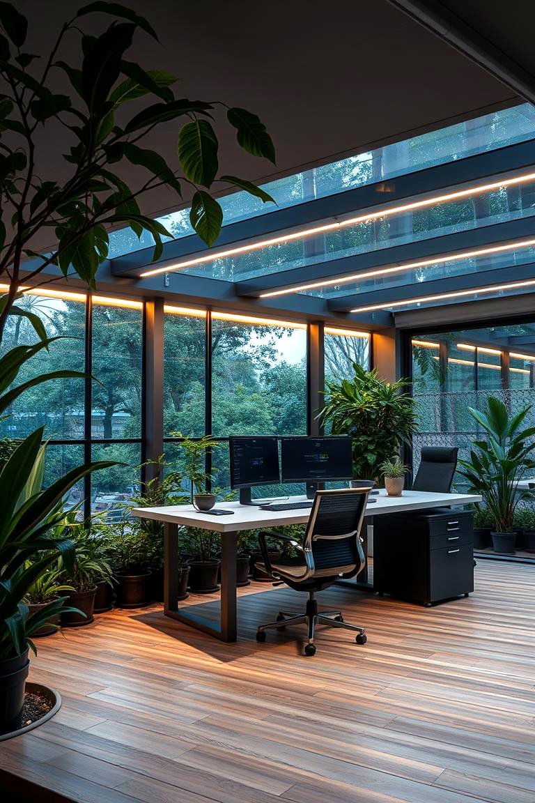 High Tech Smart Garden Office - 24 Garden Office Ideas