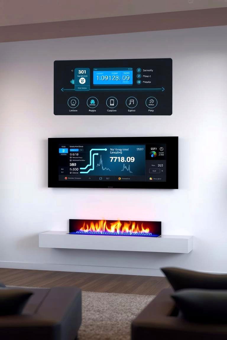 High Tech Smart Gas Fireplace - 24 Corner Gas Fireplace Ideas