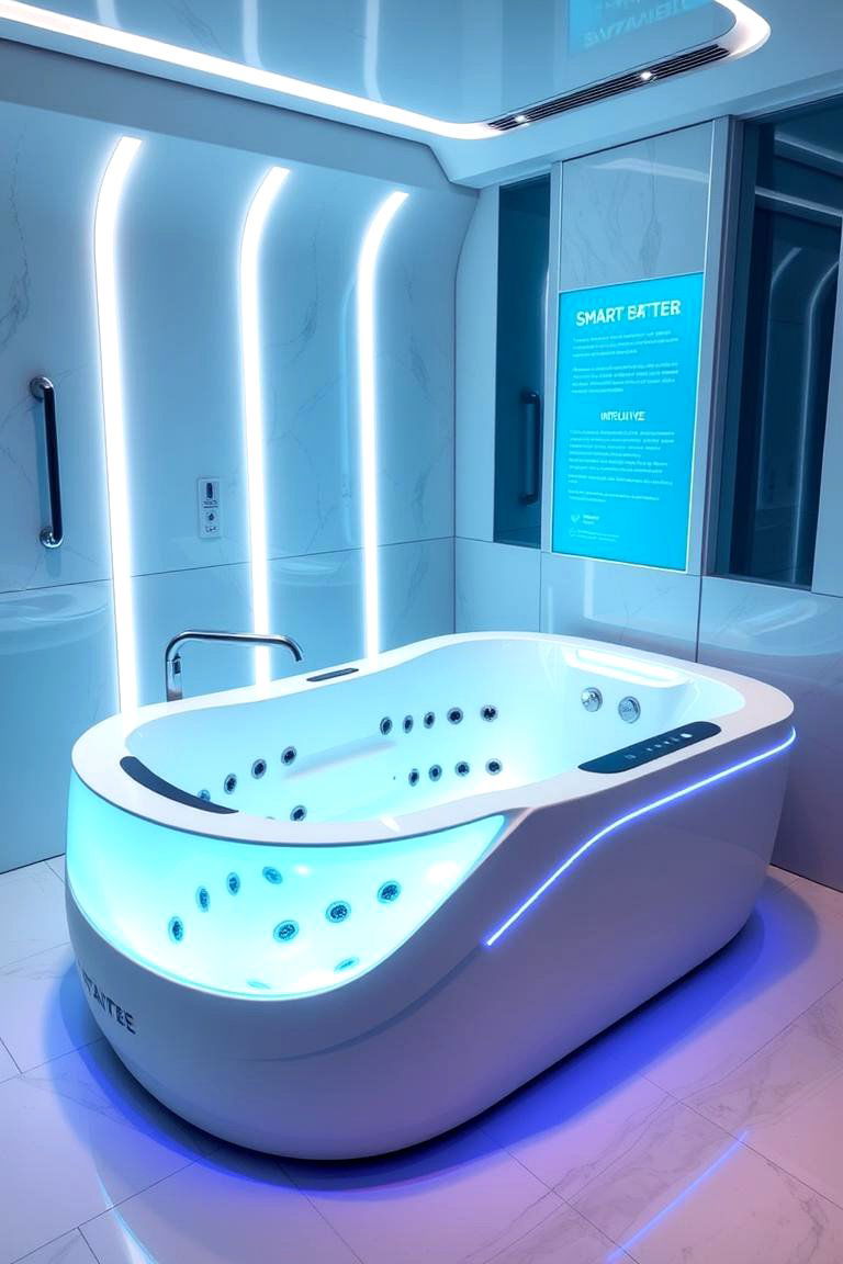 High Tech Smart Tub - 24 Drop in Tub Ideas