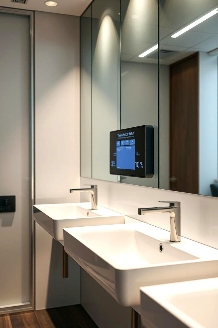 High Tech Touchless Faucets - 24 Office Bathroom Ideas