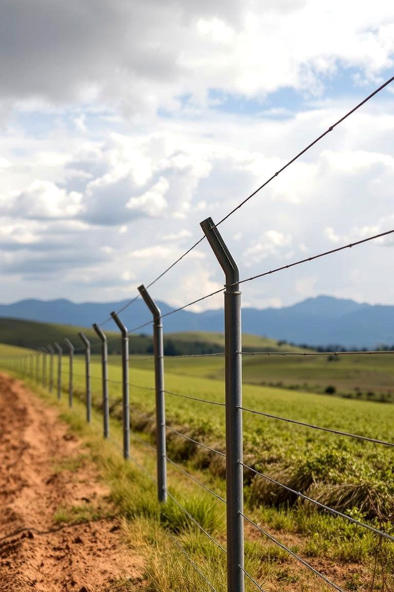 High Tensile Wire Fence - 24 Farm Fence Ideas
