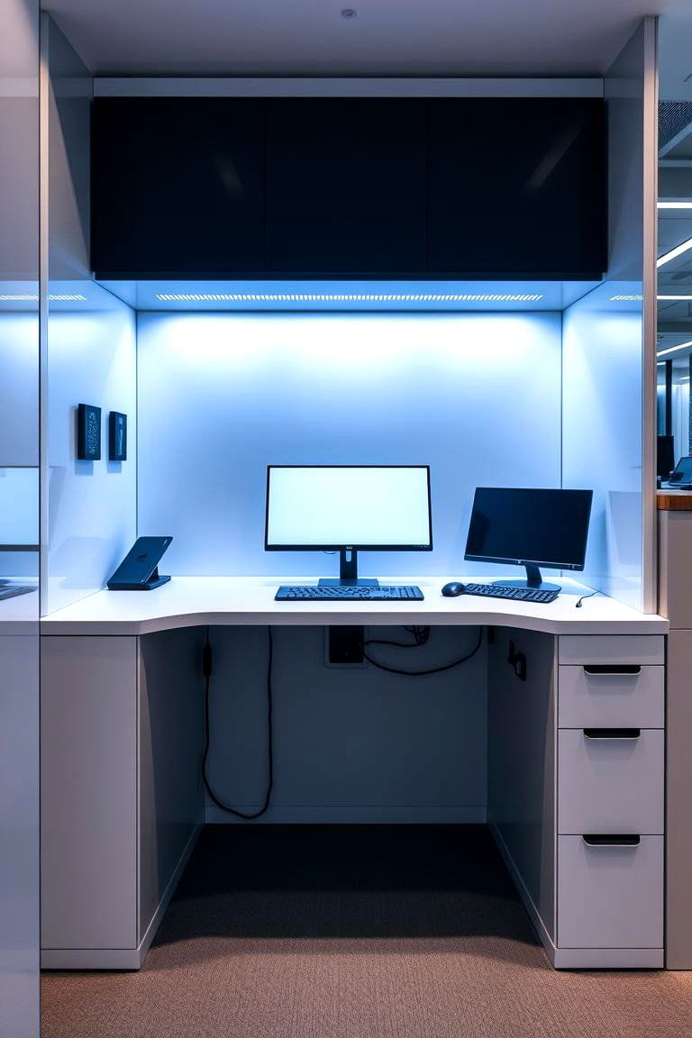 High tech Built in Desk - 24 Built-in Desk Ideas