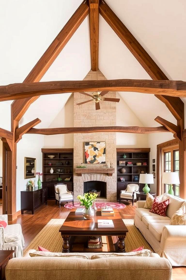 Highlight Architectural Features - 24 Cozy Living Room Ideas