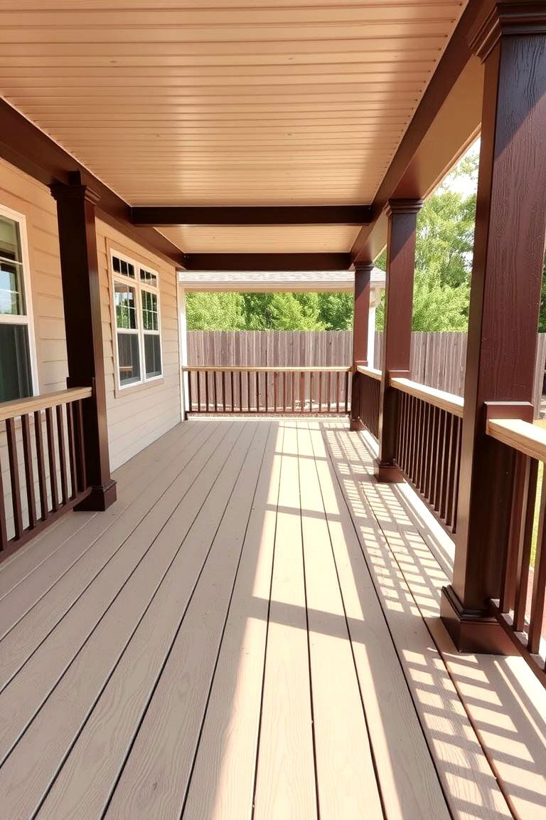 Highlighting Architectural Details with Color - 24 Two Tone Deck Color Schemes
