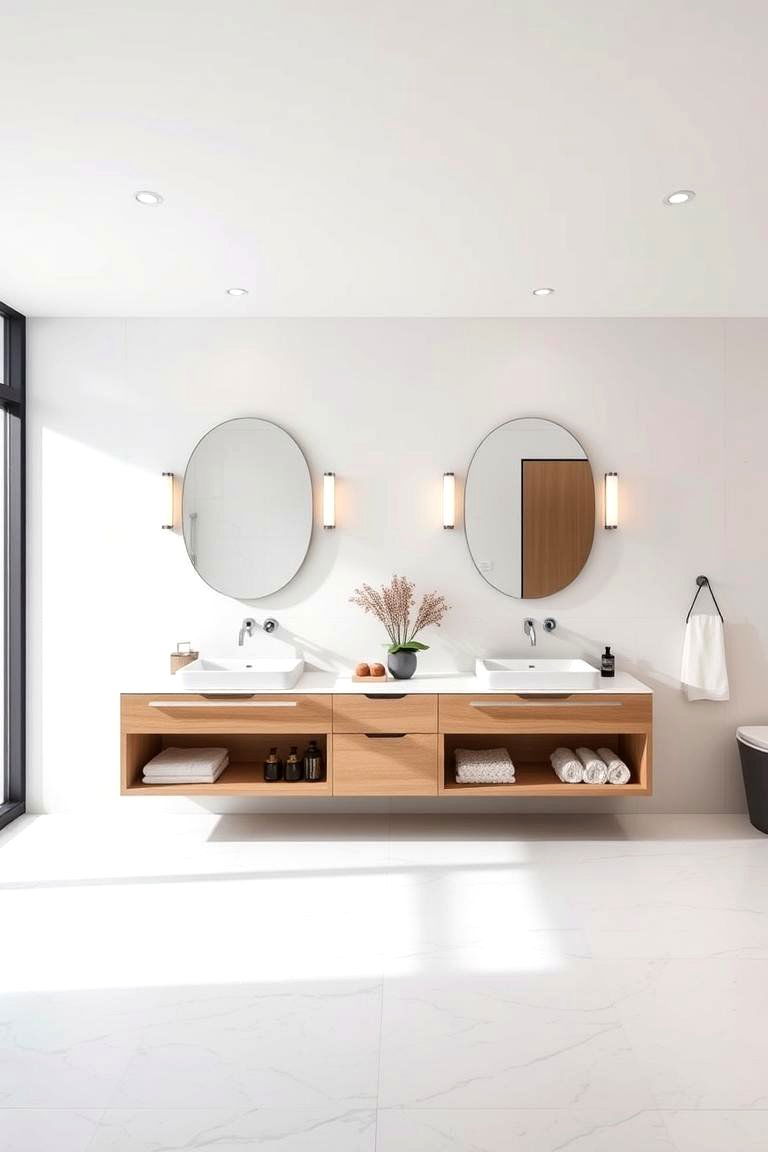 His and Hers Vanity Setup - 24 Romantic Bathroom Ideas