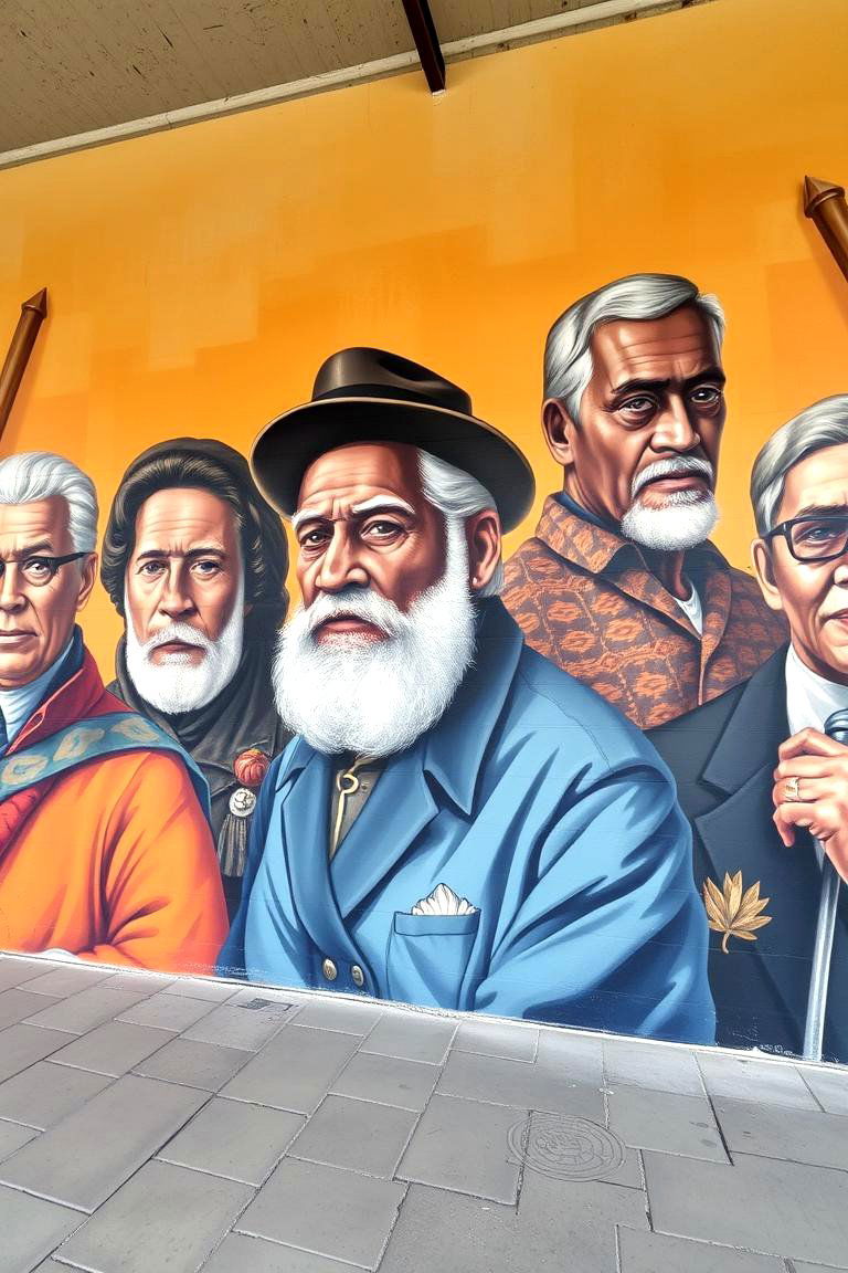 Historical Figures and Local Legends - 24 School Mural Ideas