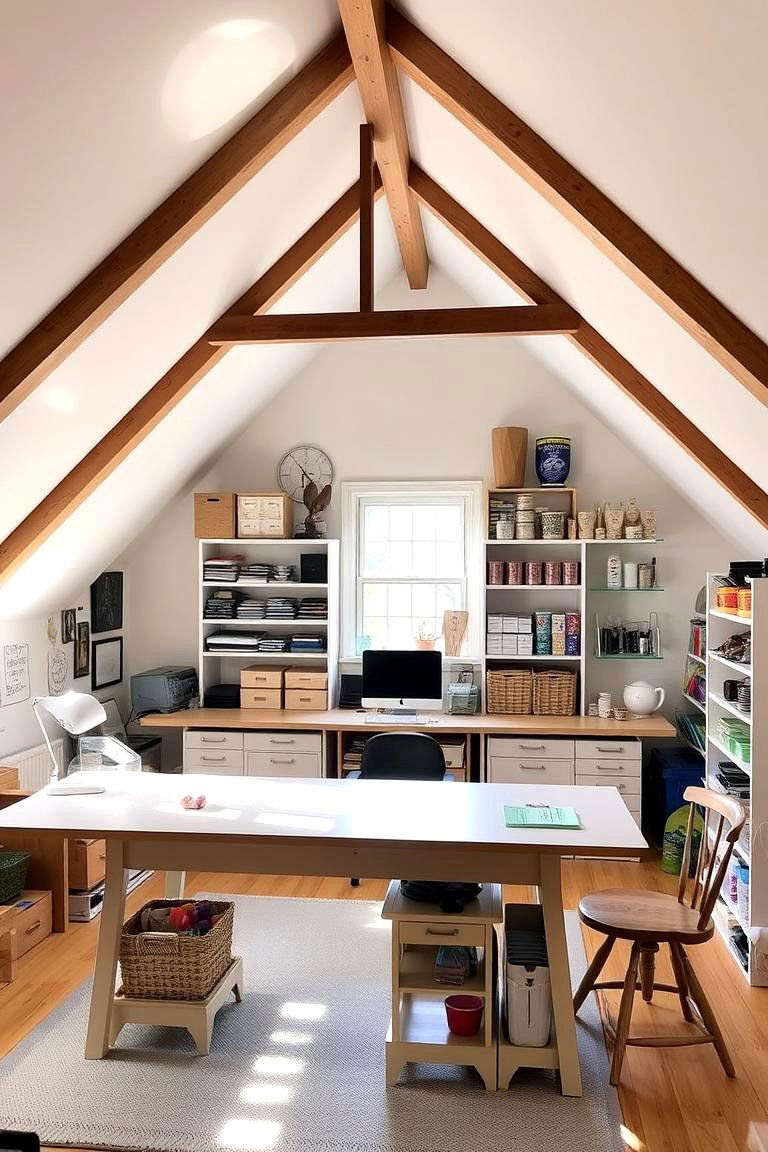 Hobby Room - 24 attic room ideas