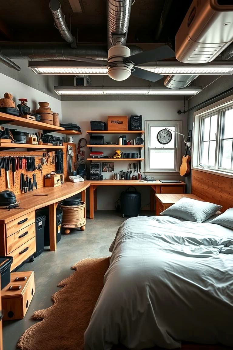 Hobbyist Workshop Room - 24 Man Cave Bedroom Ideas