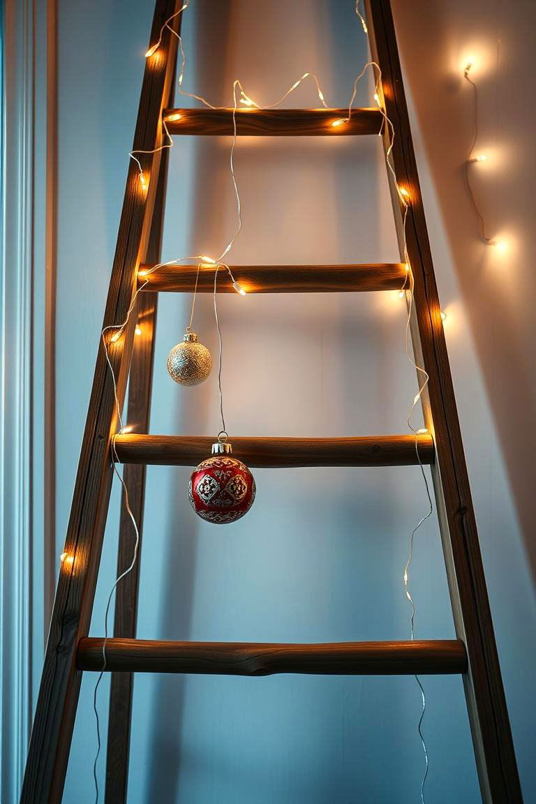 Holiday Decoration Ladder - 24 Ladder Storage Ideas