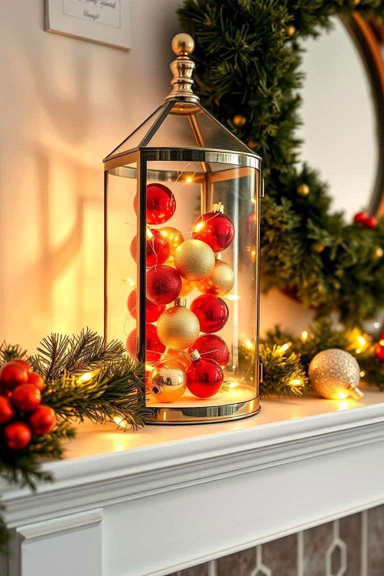 Holiday Ornament Lanterns - 24 Lantern Decor Ideas