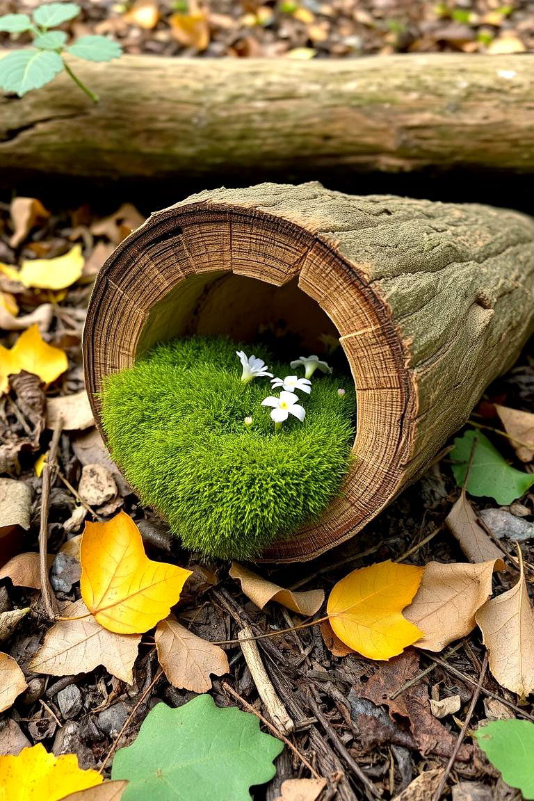 Hollow Log - 24 Fall Birthday Party Ideas