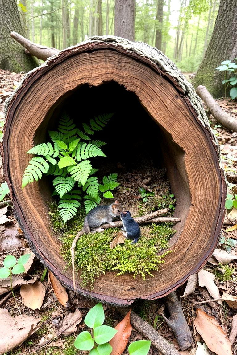 Hollowed Out Log Fairy Garden - 24 Fairycore Bedroom Ideas
