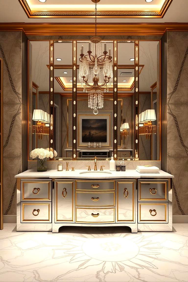 Hollywood Glam Vanity - 24 Bedroom Vanity Ideas