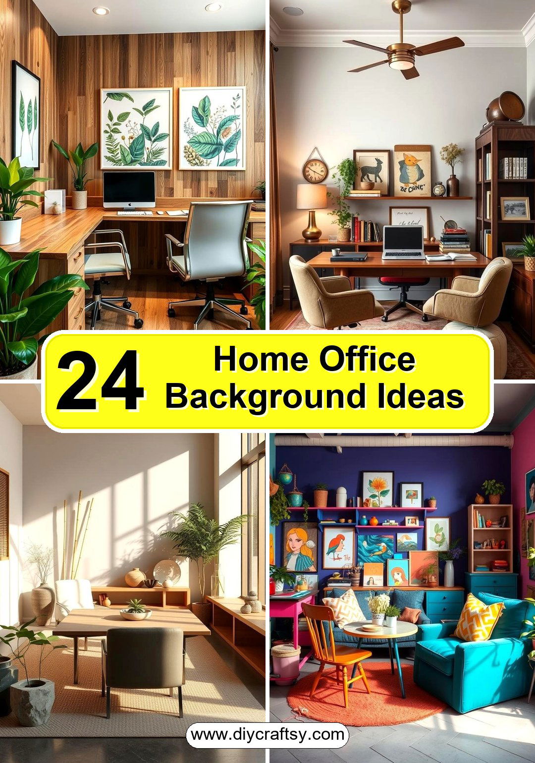 Home Office Background Ideas