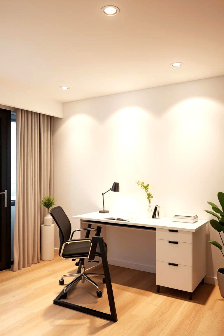 Home Office Clarity - 24 Recessed Lighting Ideas