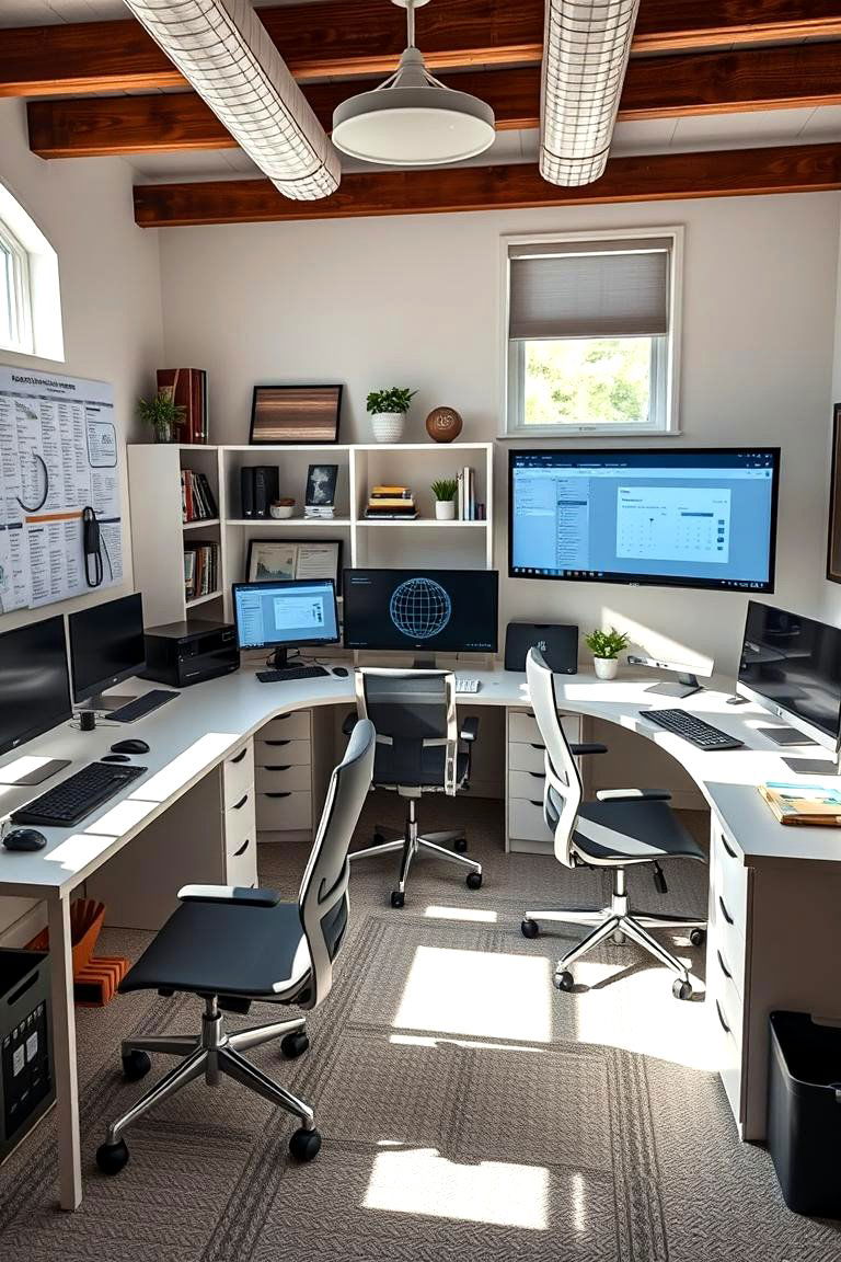 Home Office Command Center - 24 Command Center Ideas