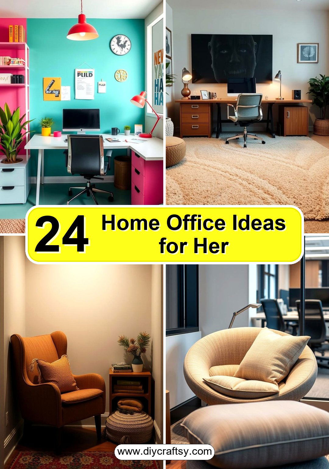 Home Office Ideas for Her