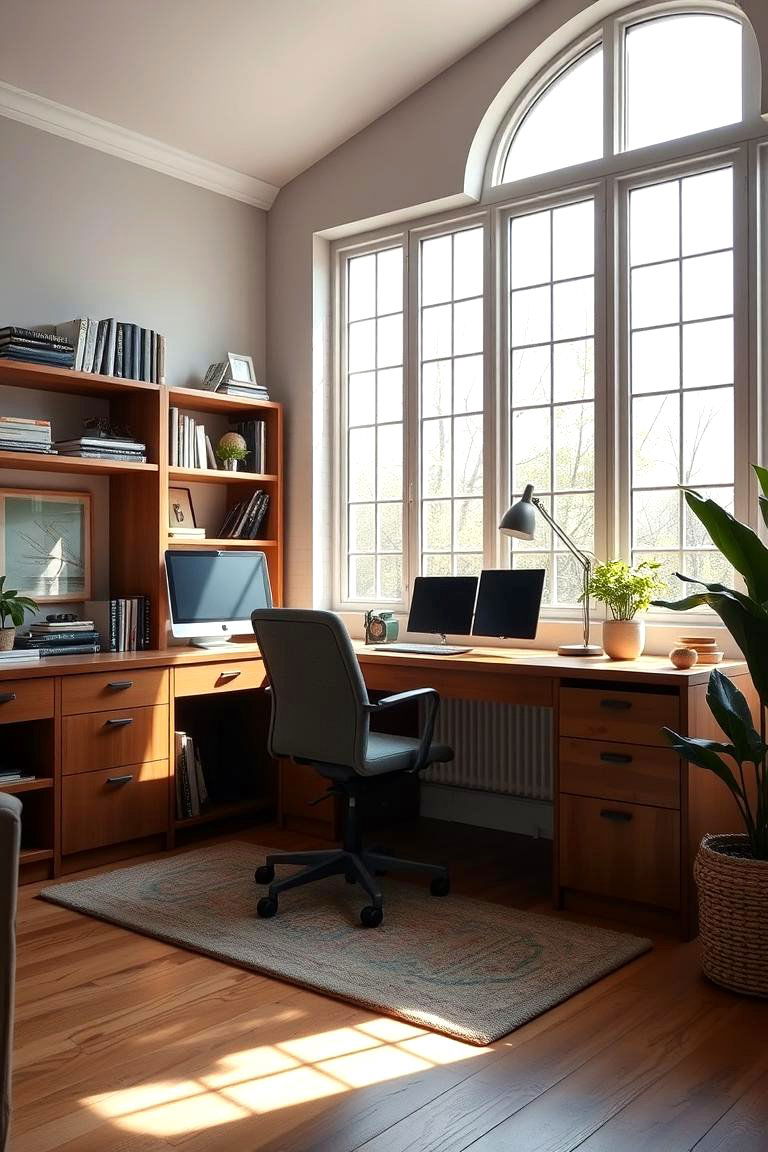 Home Office Space - 24 Barndominium Interior Ideas