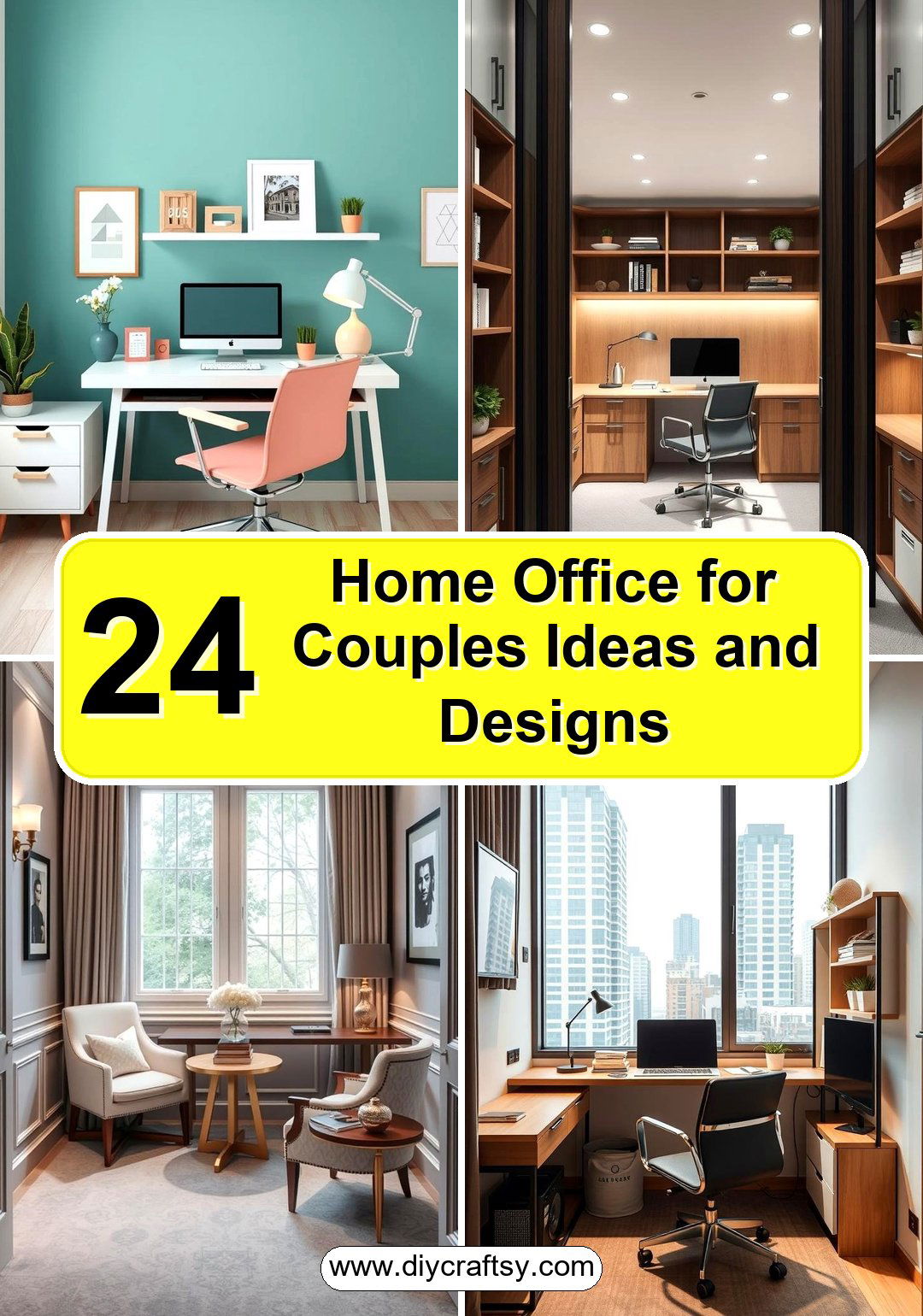 Home Office for Couples Ideas and Designs