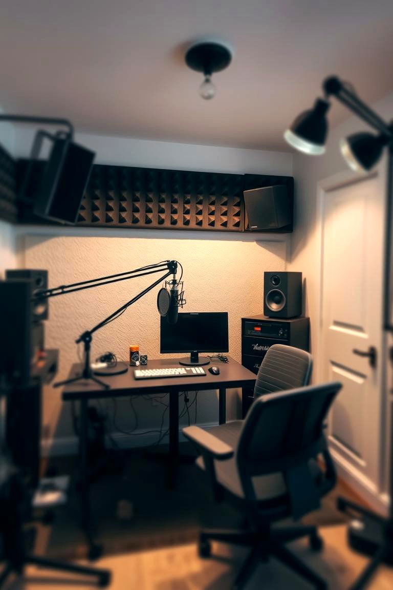 Home Podcast Studio - 24 Media Room Ideas