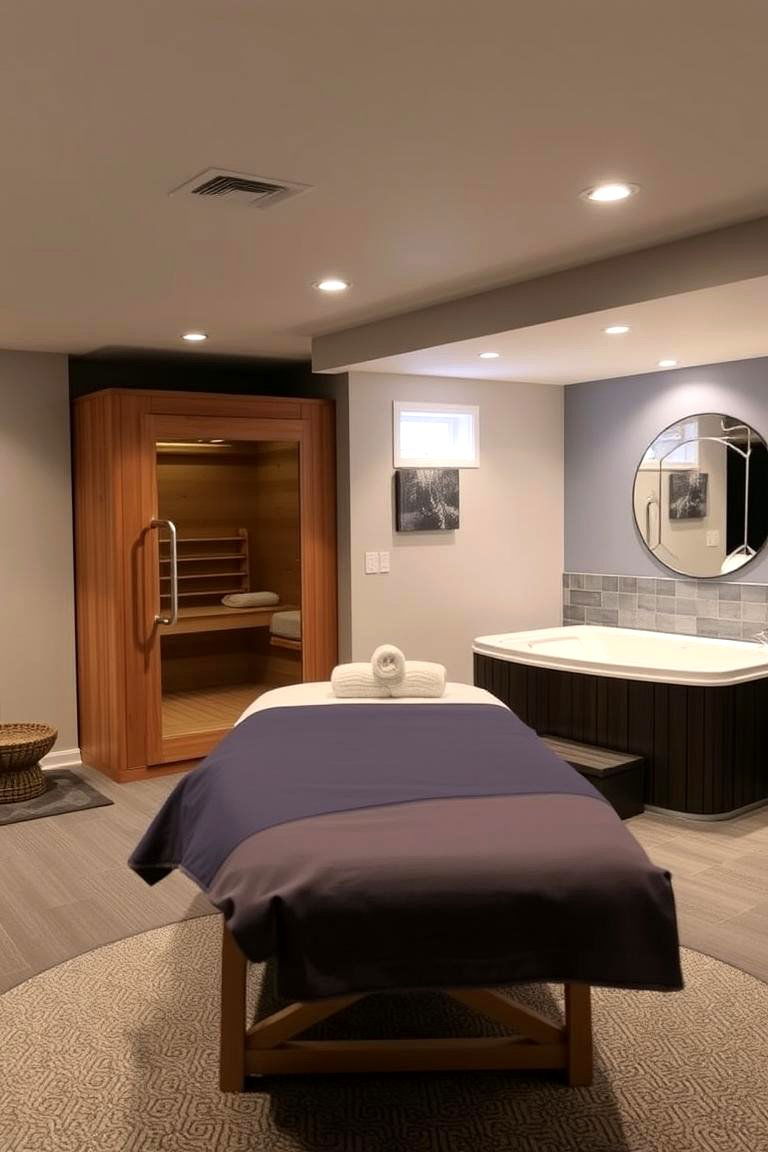 Home Spa and Recovery Zone - 24 Basement Gym Ideas